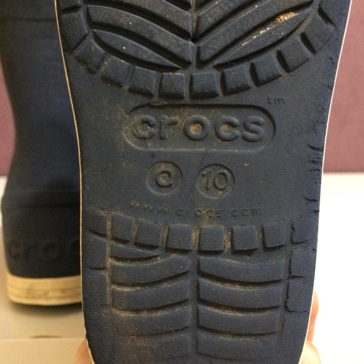 Сапоги резиновые Crocs C10 сапожки детские крокс