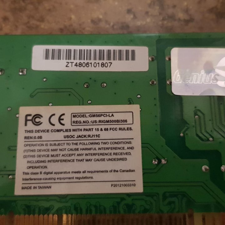 Модем Genius GM56PCI-LA