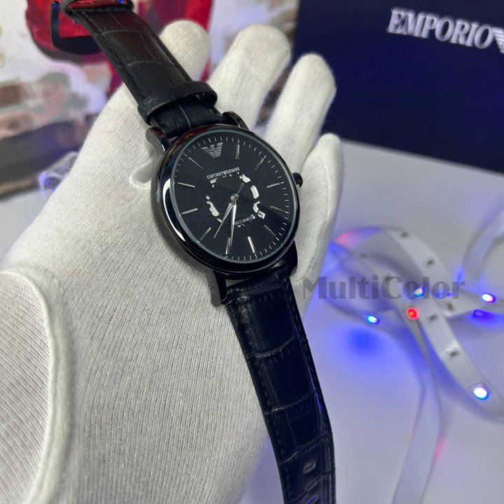 Часы Emporio Armani чёрные Новые