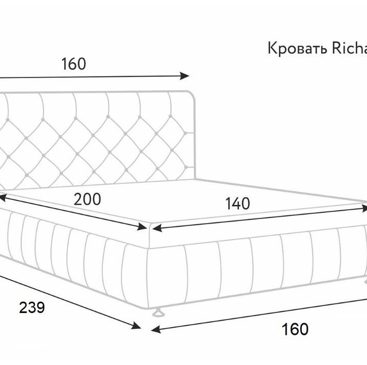 Ух какая кровать классная Ричард 200х160 +подъёмнк