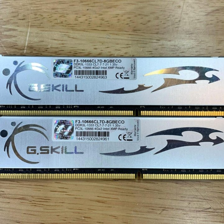 G.Skill DDR3 8GB 2x4GB 1333Mhz CL7 низкие тайминги