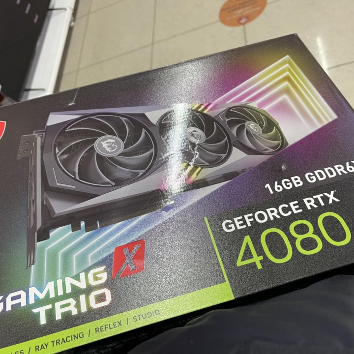 Видеокарта MSI GeForce RTX 4080 gaming X trio