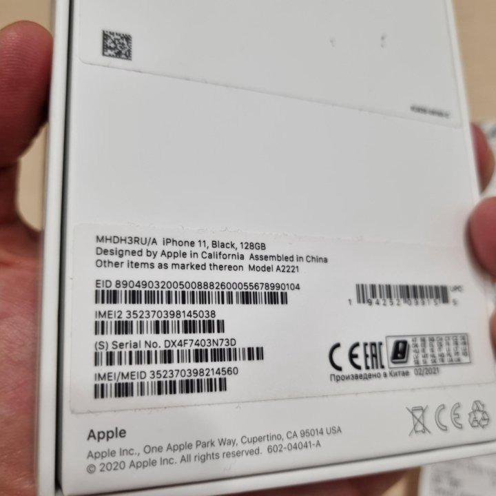iPhone 11 128gb черный РСТ