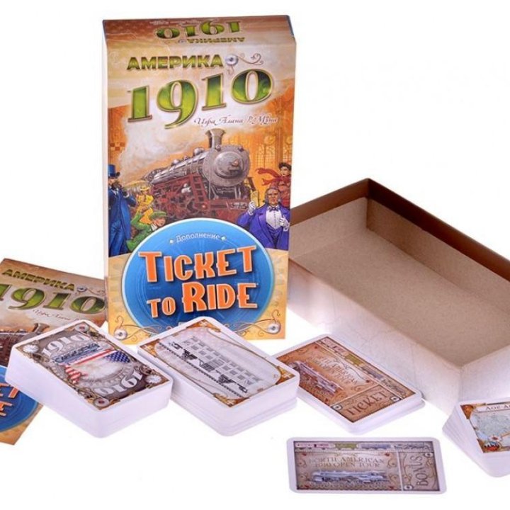 Дополнение к настольной игре Ticket to Ride Америка: 1910