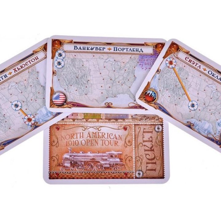 Дополнение к настольной игре Ticket to Ride Америка: 1910