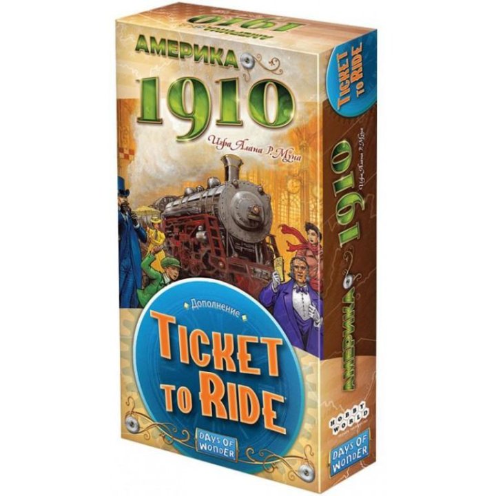 Дополнение к настольной игре Ticket to Ride Америка: 1910