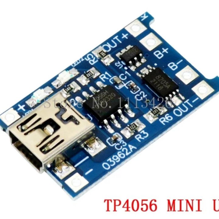 Micro и Mini USB 18650 TP4056 модуль заряда