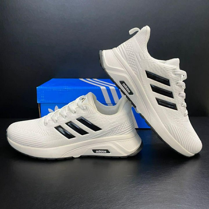 Кроссовки Adidas бег артикул 925 белая сетка