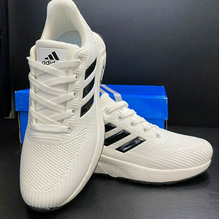 Кроссовки Adidas бег артикул 925 белая сетка