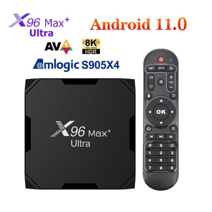 X96 MAX+ ULTRA. Мощная Смарт ТВ приставка 4/32Gb