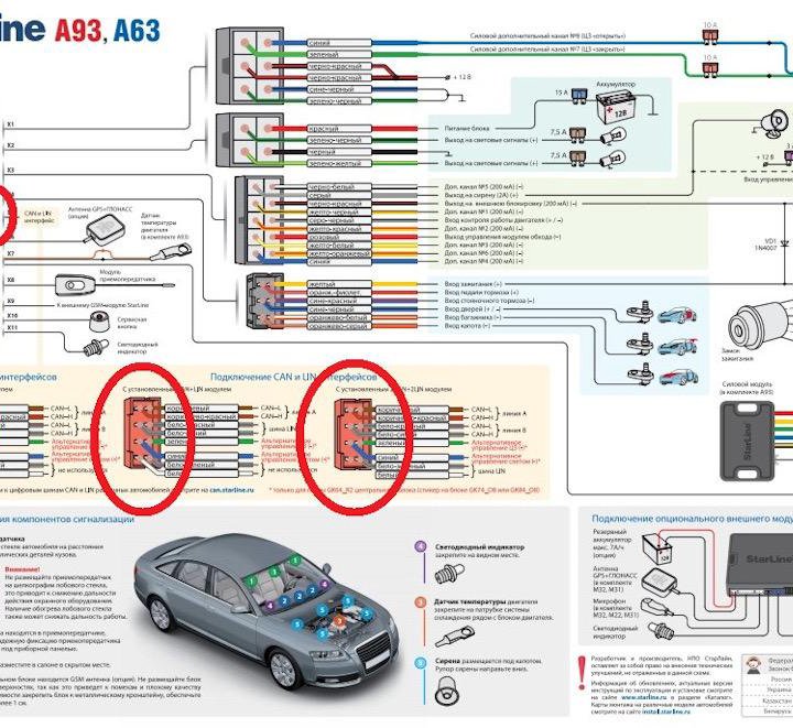 Установка автосигнализации, автоэлектрик