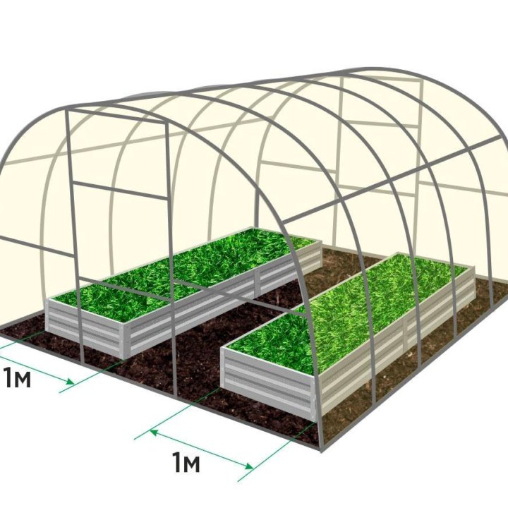 Оцинкованные грядки. Теплицы