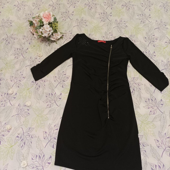 Платье O'STIN чёрный, р-р XS (40-42), на подростка
