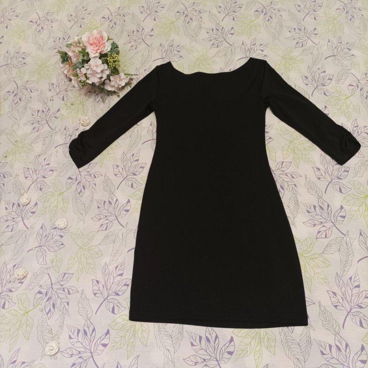 Платье O'STIN чёрный, р-р XS (40-42), на подростка