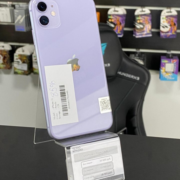 ????iPhone 11 128 Purple (ДО 6 МЕСЯЦЕВ ГАРАНТИИ)????