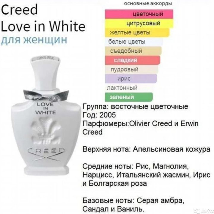 Creed Love❤ in White духи высокой конц. 10ml