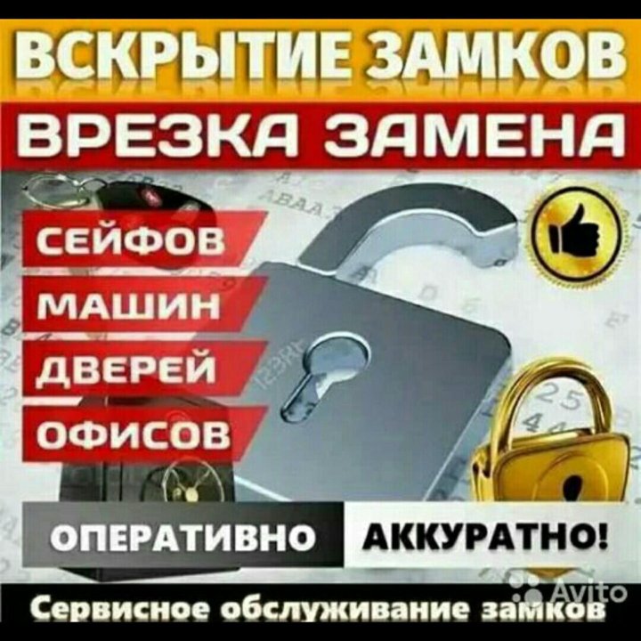 Вскрытие замков, квартиры, авто, сейфы! Анапа