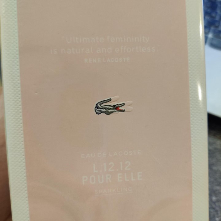 Туалетная вода Lacoste L.12.12 Pour Elle Sparkling