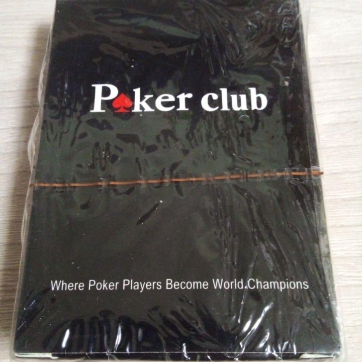 Карты для покера пластиковые Poker club