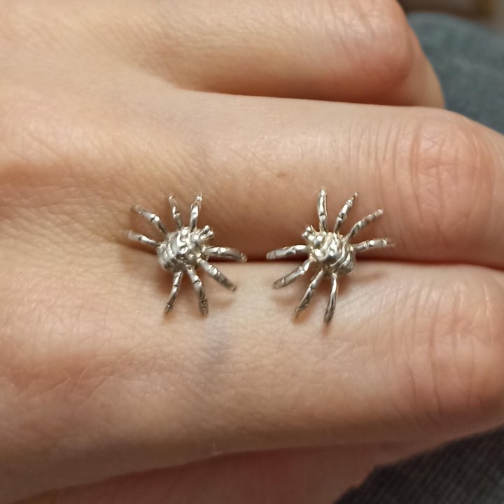 Серьги серебро