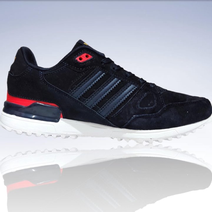 Кроссовки Adidas ZX 750. Замшевые. Синего цвета