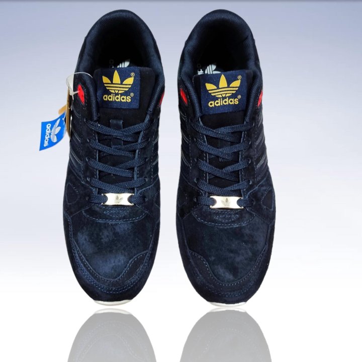 Кроссовки Adidas ZX 750. Замшевые. Синего цвета