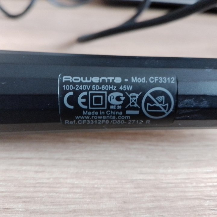 Новая Плойка Rowenta CF 3312, black