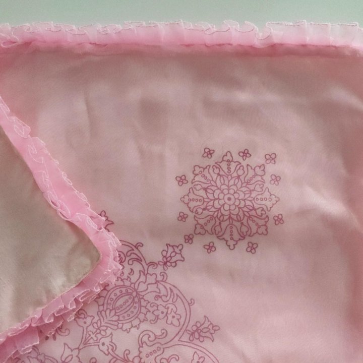 Покрывало ссср винтаж розовое накидка