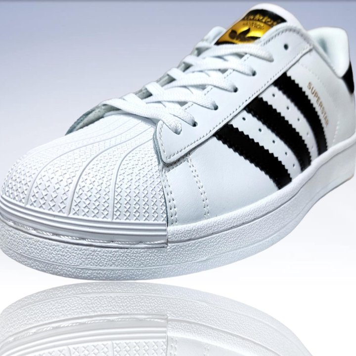 Кроссовки Adidas superstar. Демисезонные. Кожа