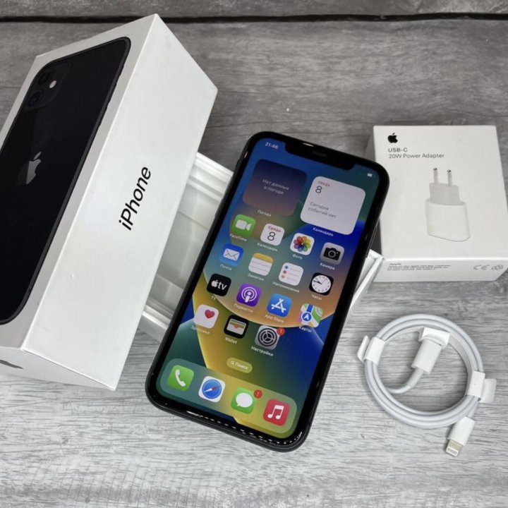 Оригинал iPhone 11 128gb Black Новый Доставка