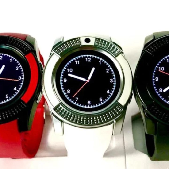  Умные часы Smart Watch V8 белые + флешка 32 gb