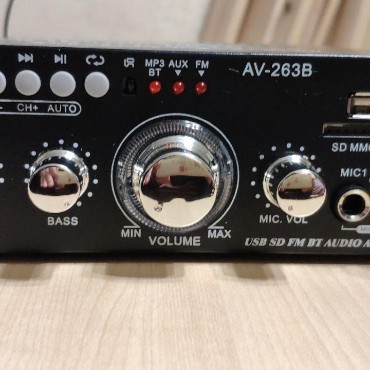 Усилитель мощности HiFi BT USB AUX AV-263B