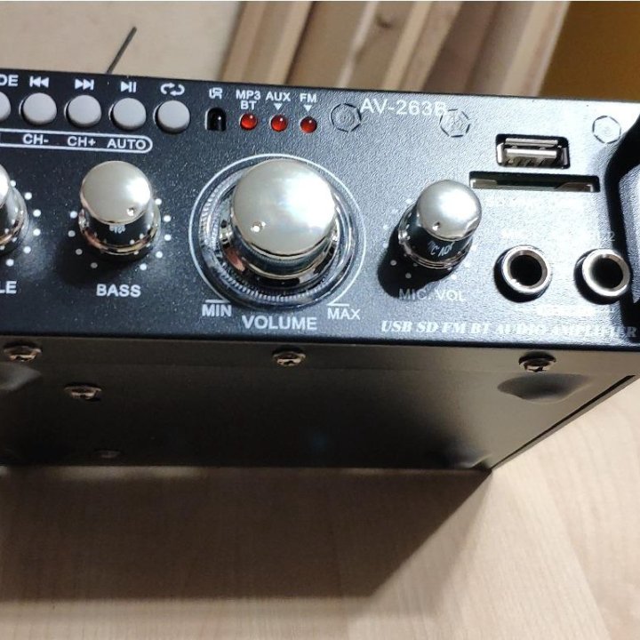 Усилитель мощности HiFi BT USB AUX AV-263B