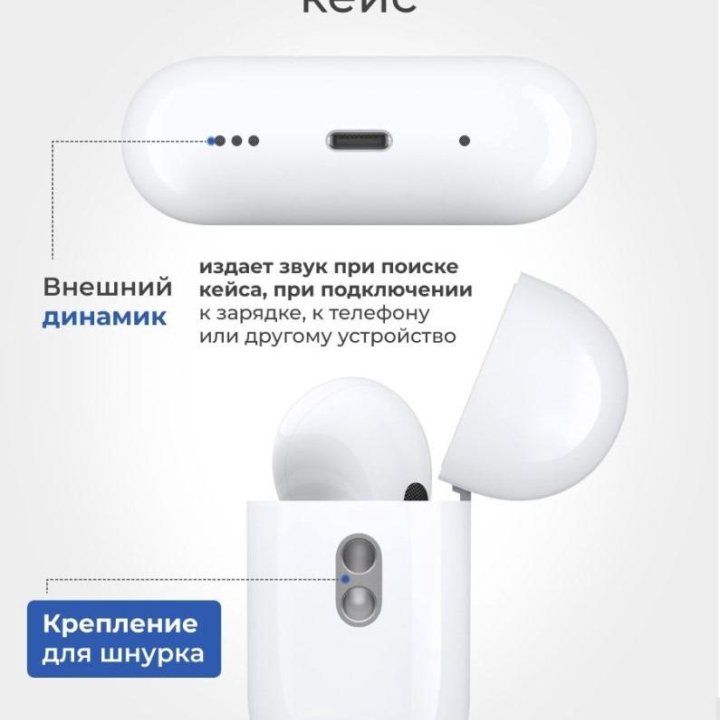 Наушники AirPods pro 2 премиального качества