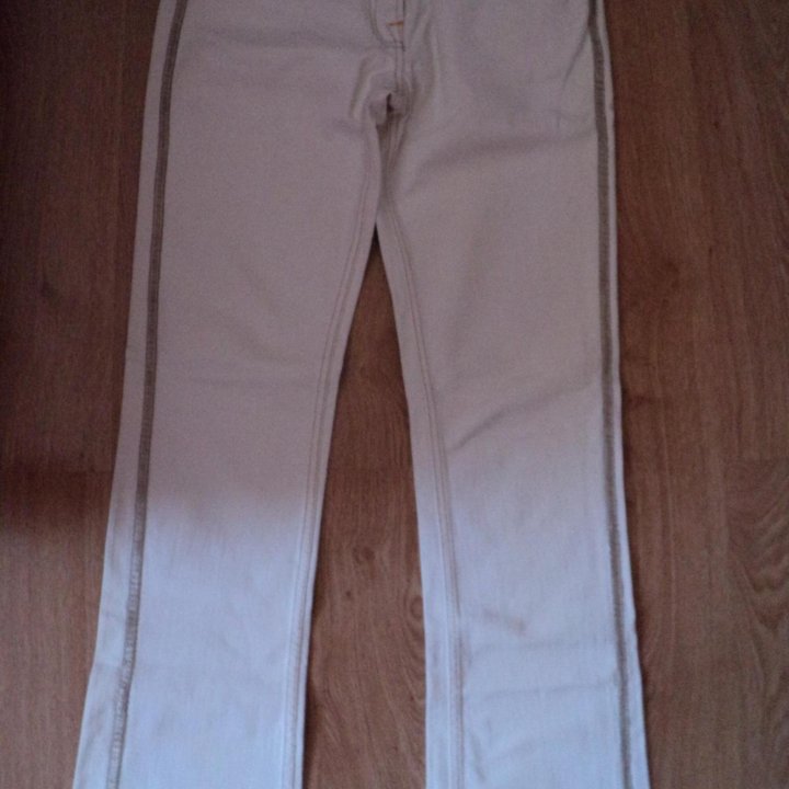 джинсы белые хлопок