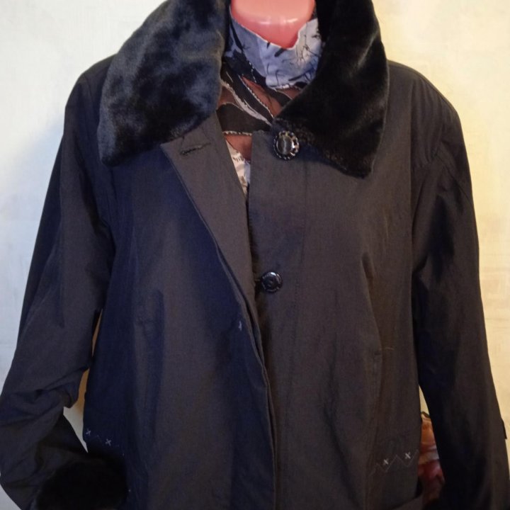 Куртка-пальто большой размер 66