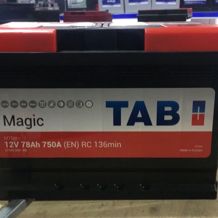 Аккумулятор TAB magic 78 A/ч Словения