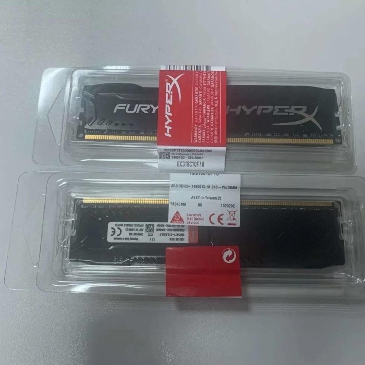 Kingston HyperX fury ddr3 16gb 8gb x2 1866Mhz