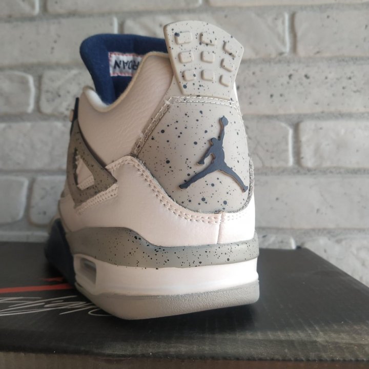 Кроссовки Nike air Jordan 4 retro белые р1