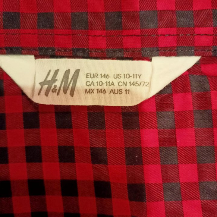 Рубашки на подростка H&M и не только