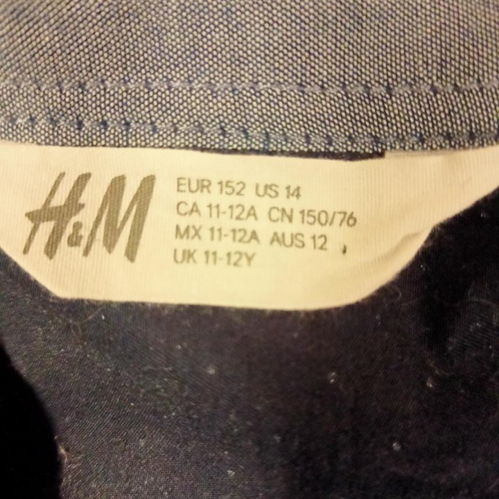 Рубашки на подростка H&M и не только