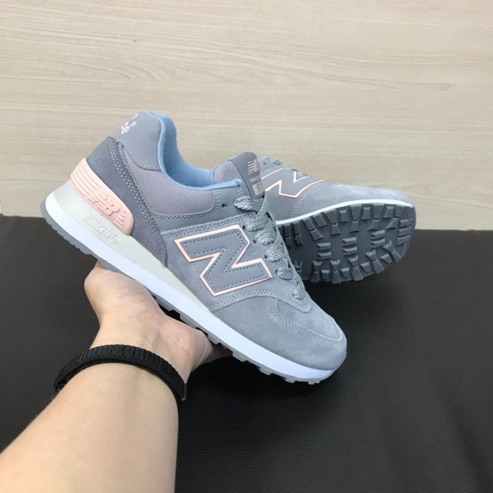Кроссовки New Balance 574 голубые женские в Москве, цена 2 900 руб ...