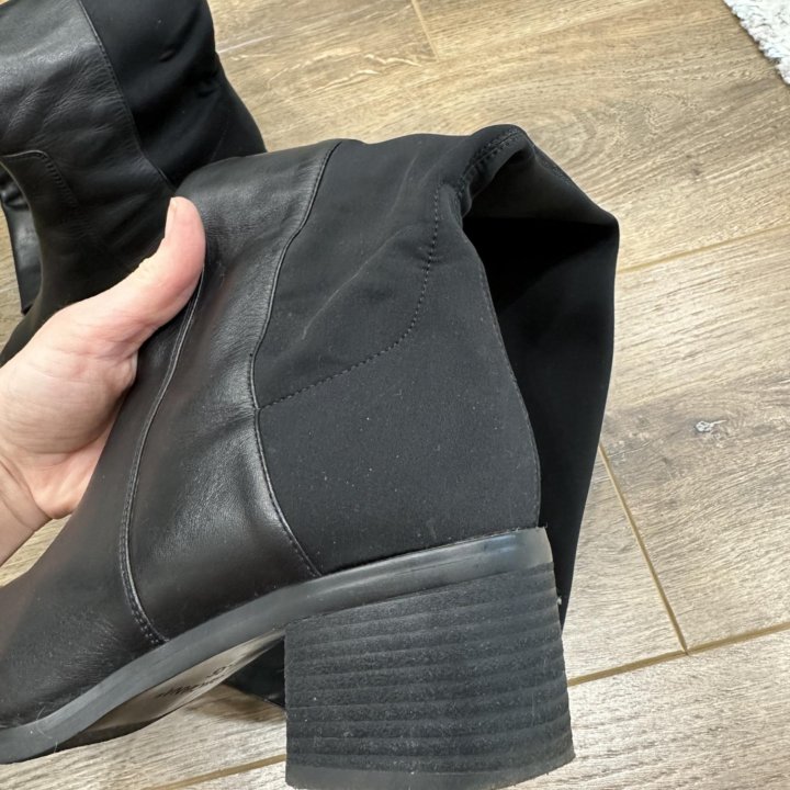 Ботфорты кожаные