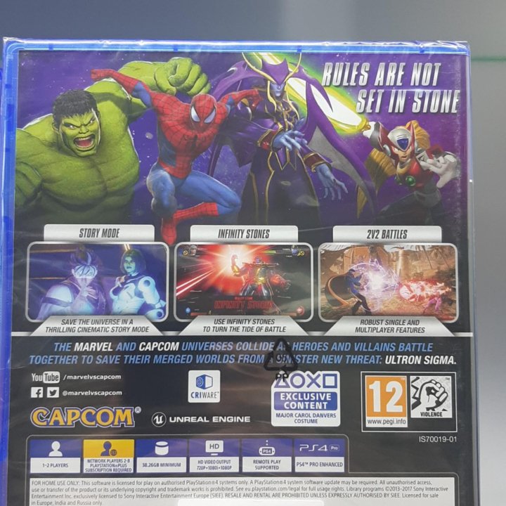 Marvel vs Capcom: infinite (PS4, новый)