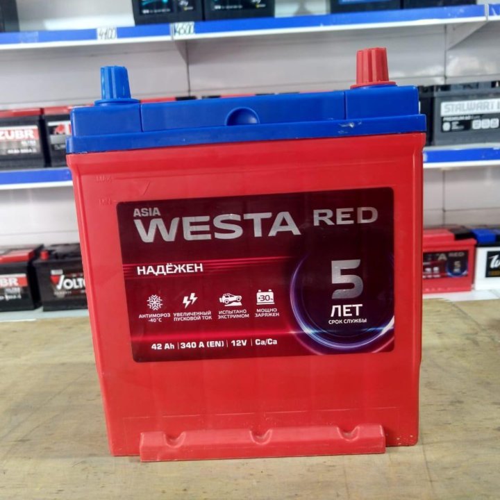 АККУМУЛЯТОР WESTA Red asia 42 a\h