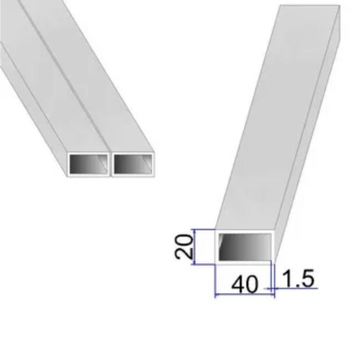 Труба 40*20*1.5мм.