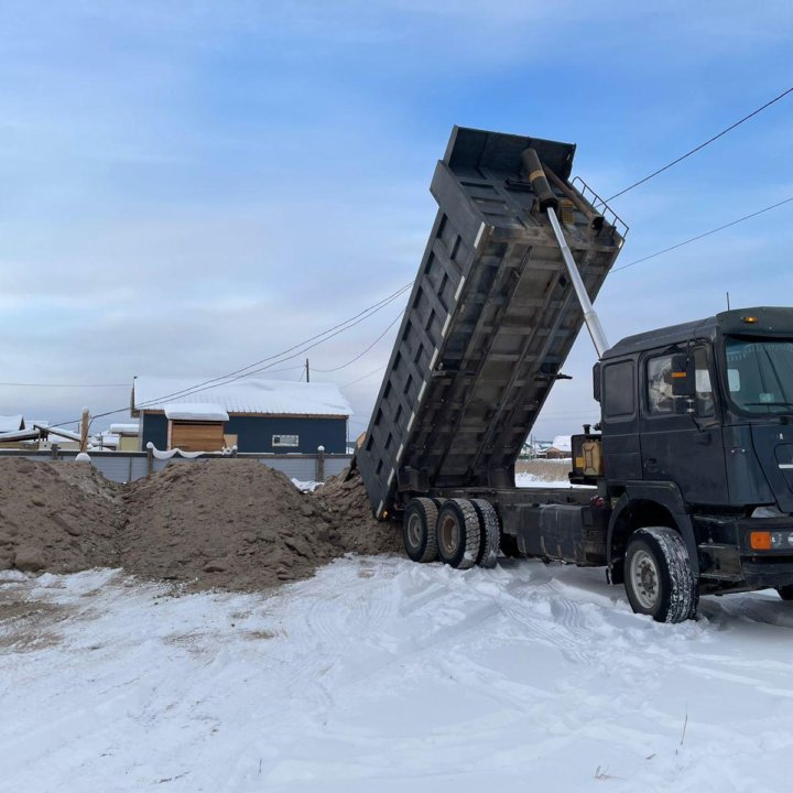 Песок речной, щебень доставка