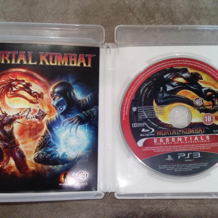 Диск для ps3 Mortal Kombat