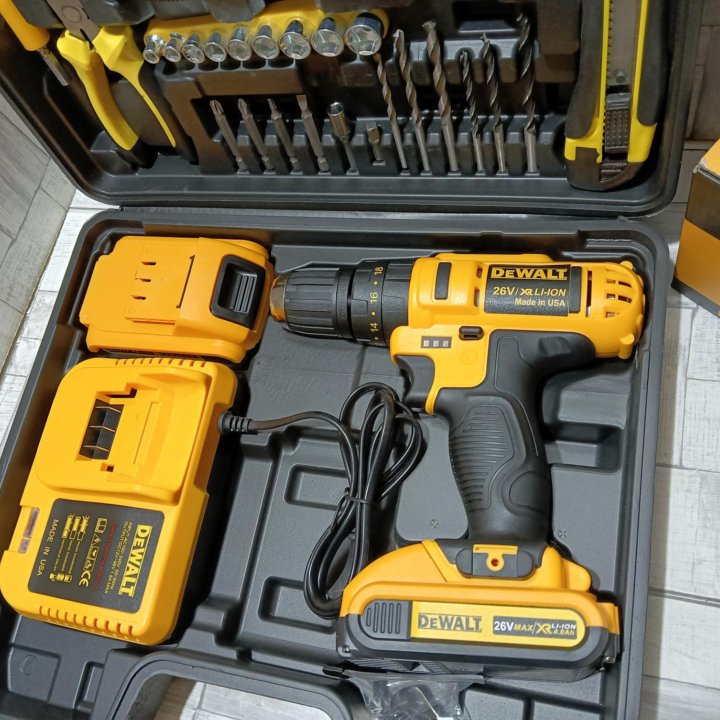 Шуруповерт+ушм болгарка Dewalt