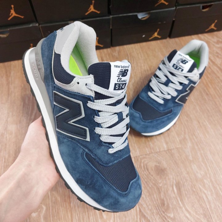 Кроссовки мужские New Balance 574 синие